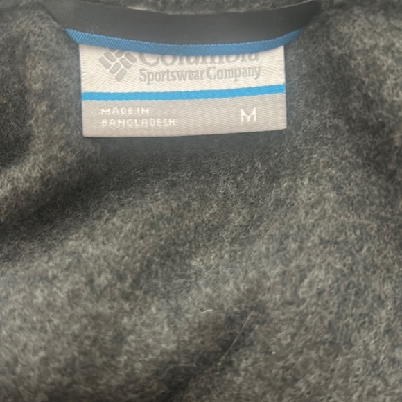 COLUMBIA🏔️Men’s FLEECE Gray VEST Size Medium - Picture 6 of 11
